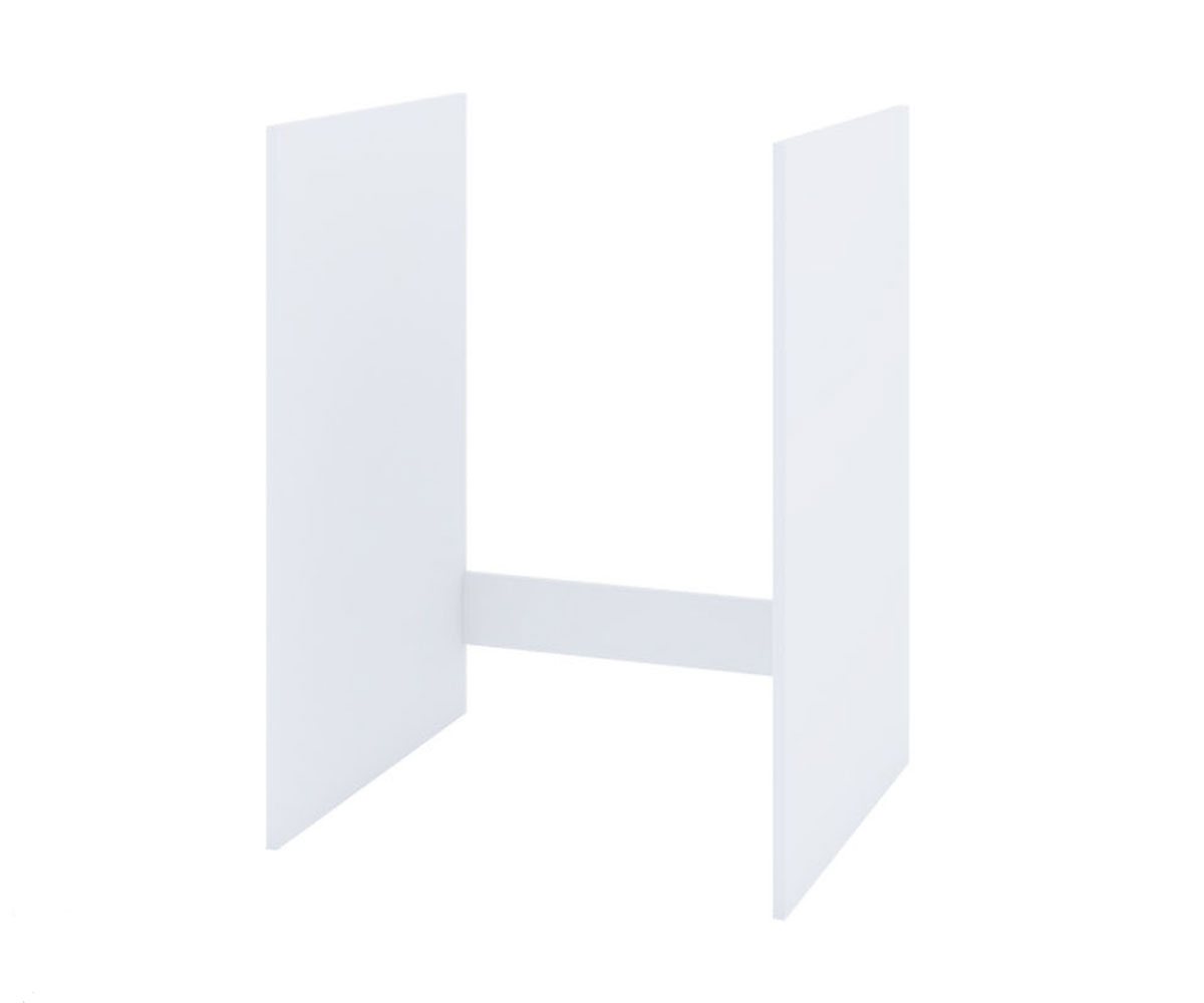 Долен кухненски шкаф Олив мат 25 Бяло