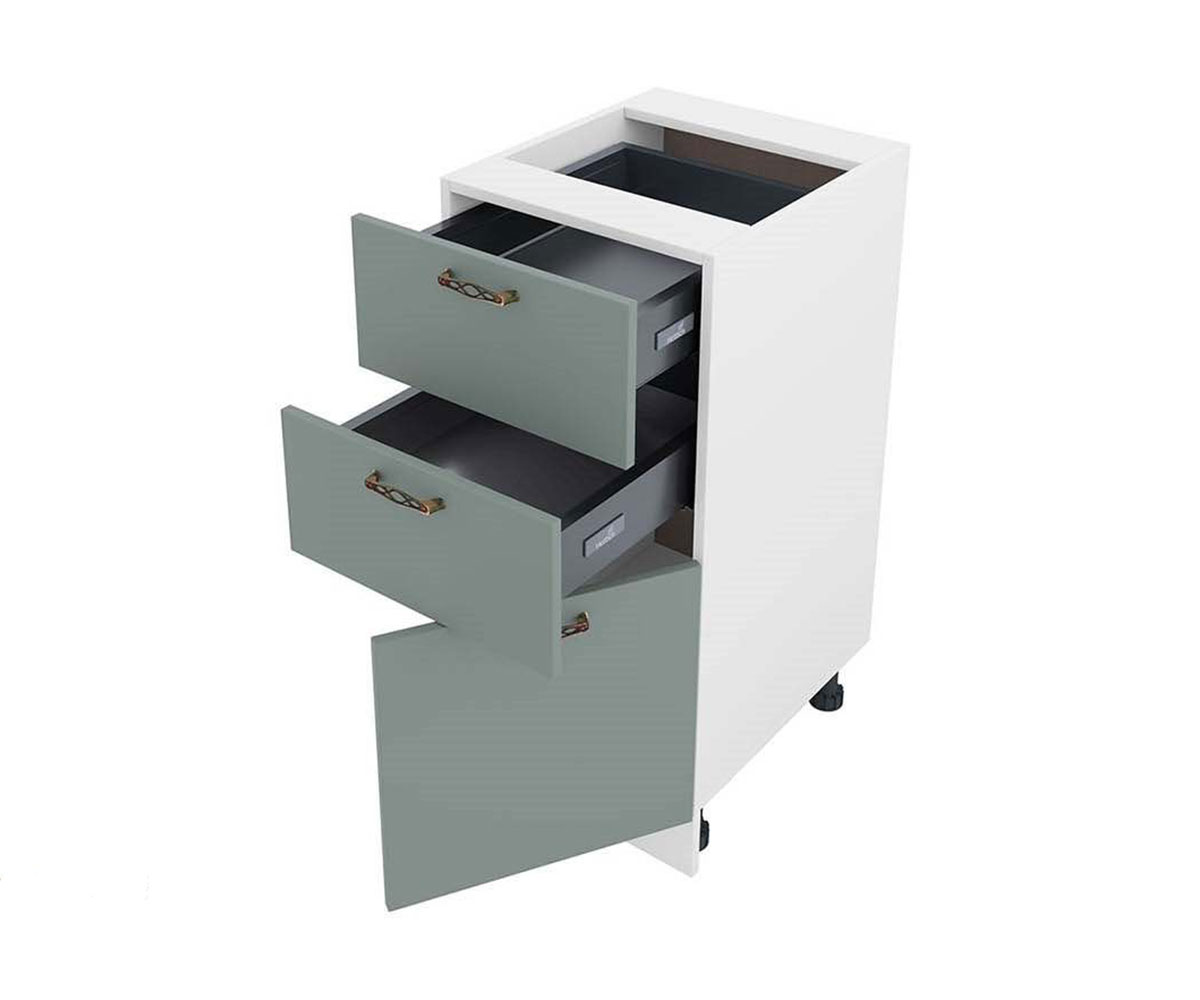 Долен кухненски шкаф Олив мат 11 - 53 Бяло