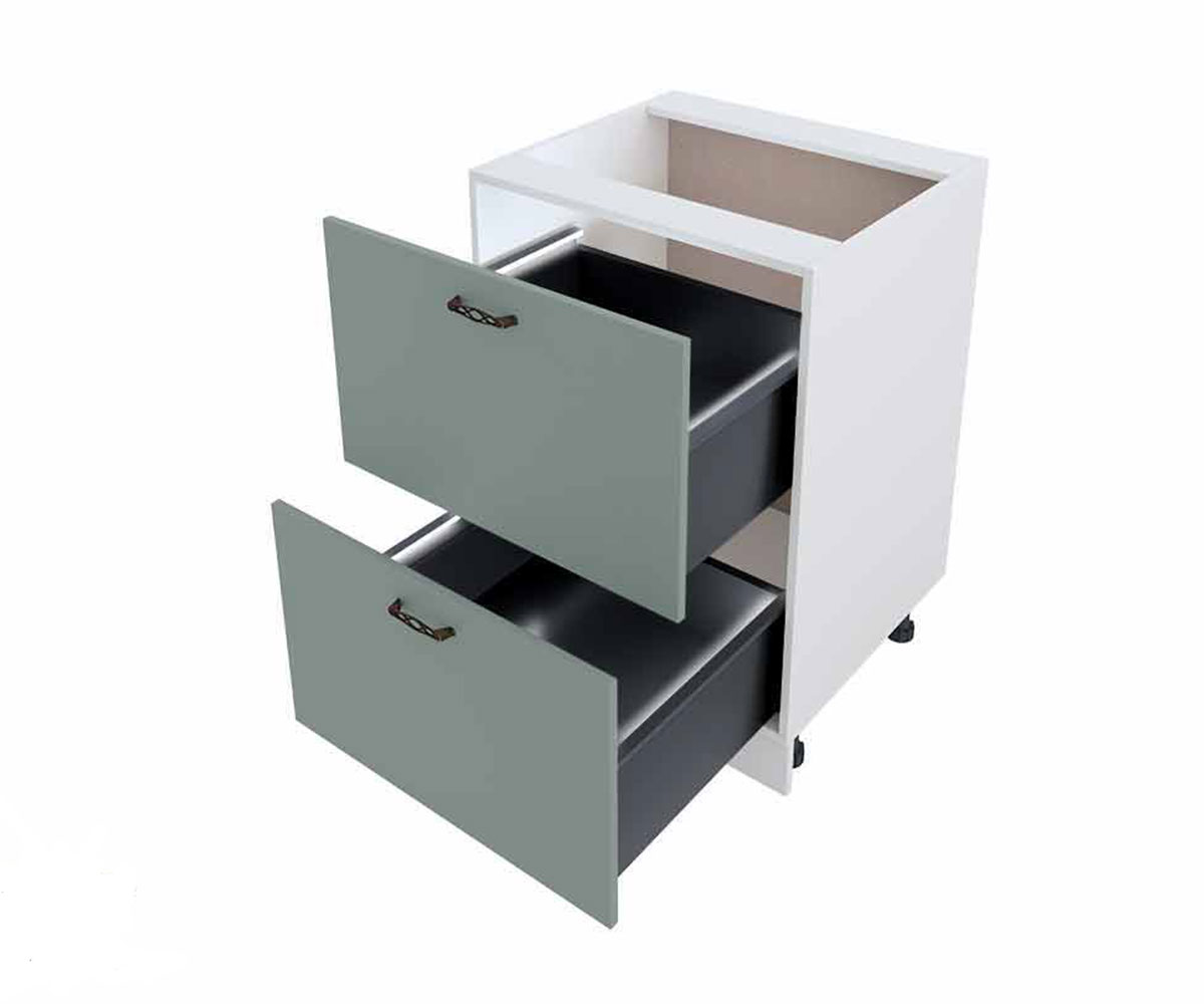 Долен кухненски шкаф Олив мат 11 - 72 Бяло