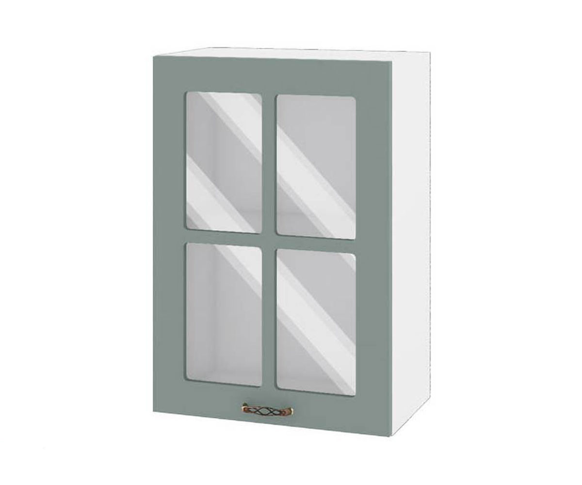 Горен кухненски шкаф Олив мат 11 - 118 Бяло