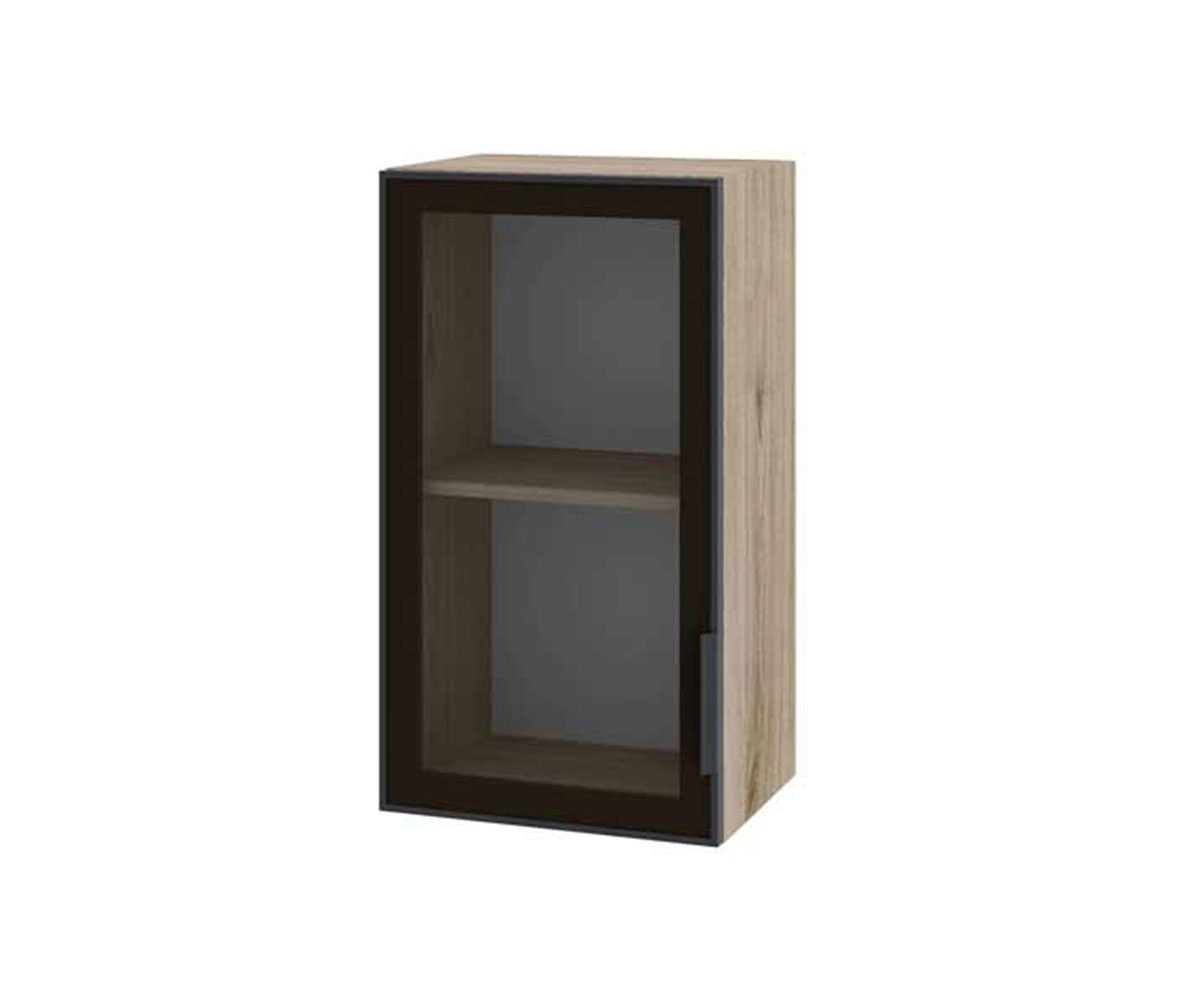 Кухненски шкаф витрина Олив мат 171 Сонома