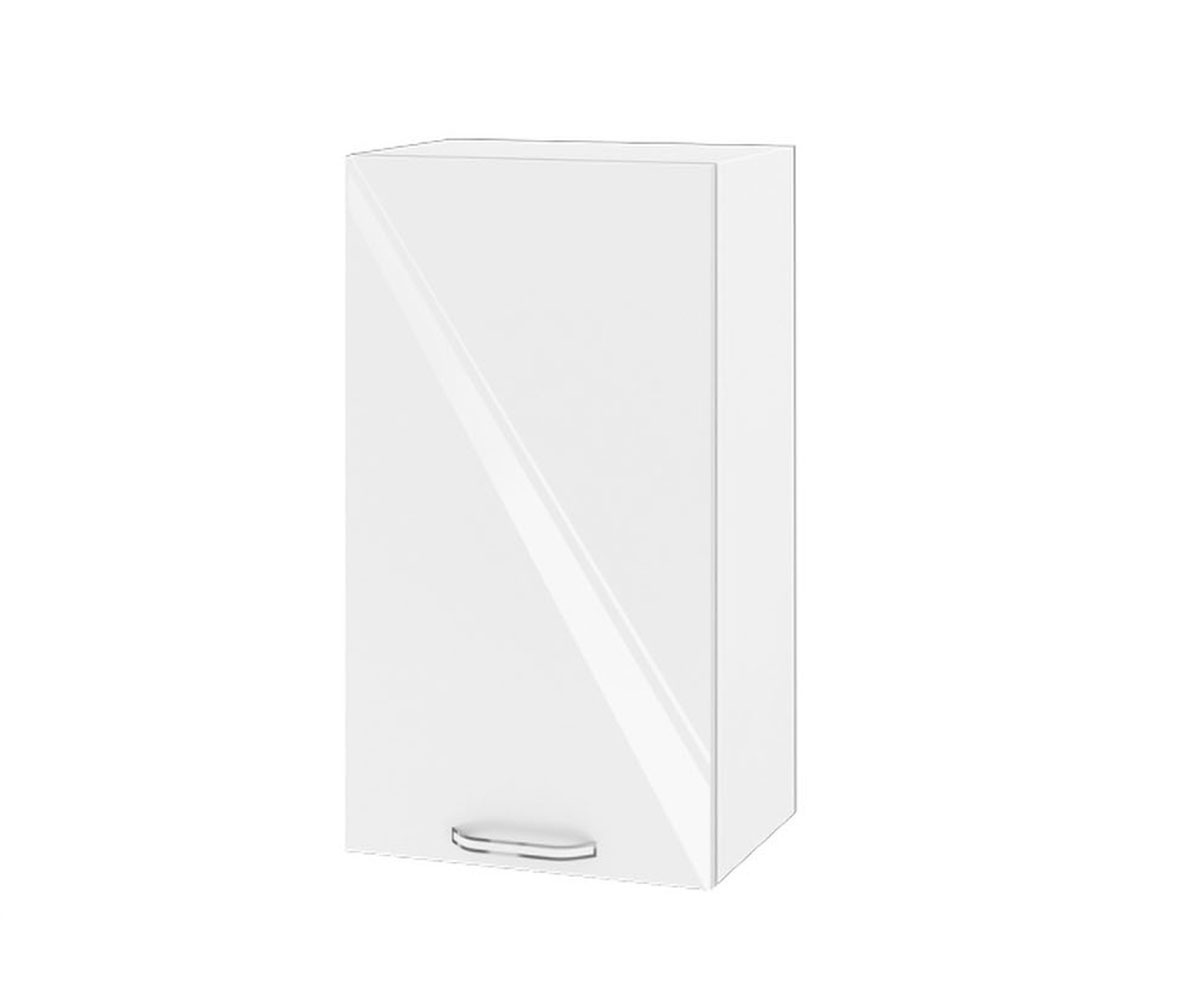 Горен кухненски шкаф Сити Бяло гланц 05 - 2