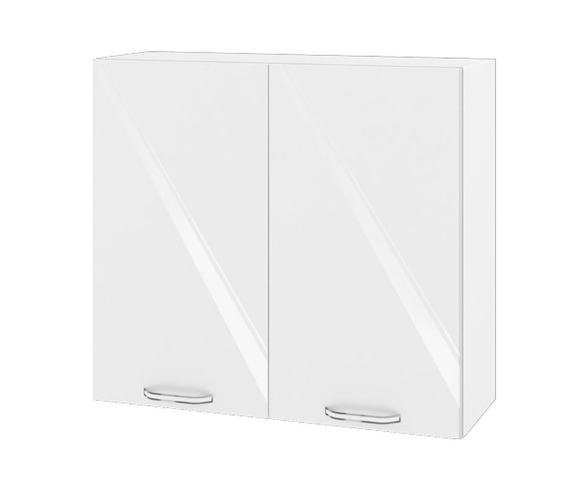 Горен кухненски шкаф Сити Бяло гланц 05 - 4