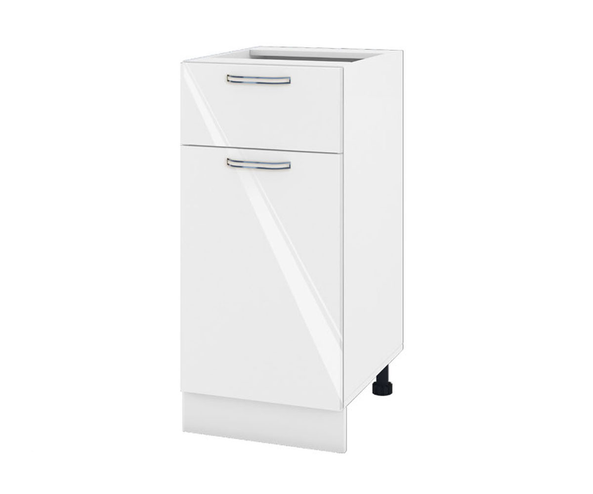 Долен кухненски шкаф Бяло гланц 05 - 24