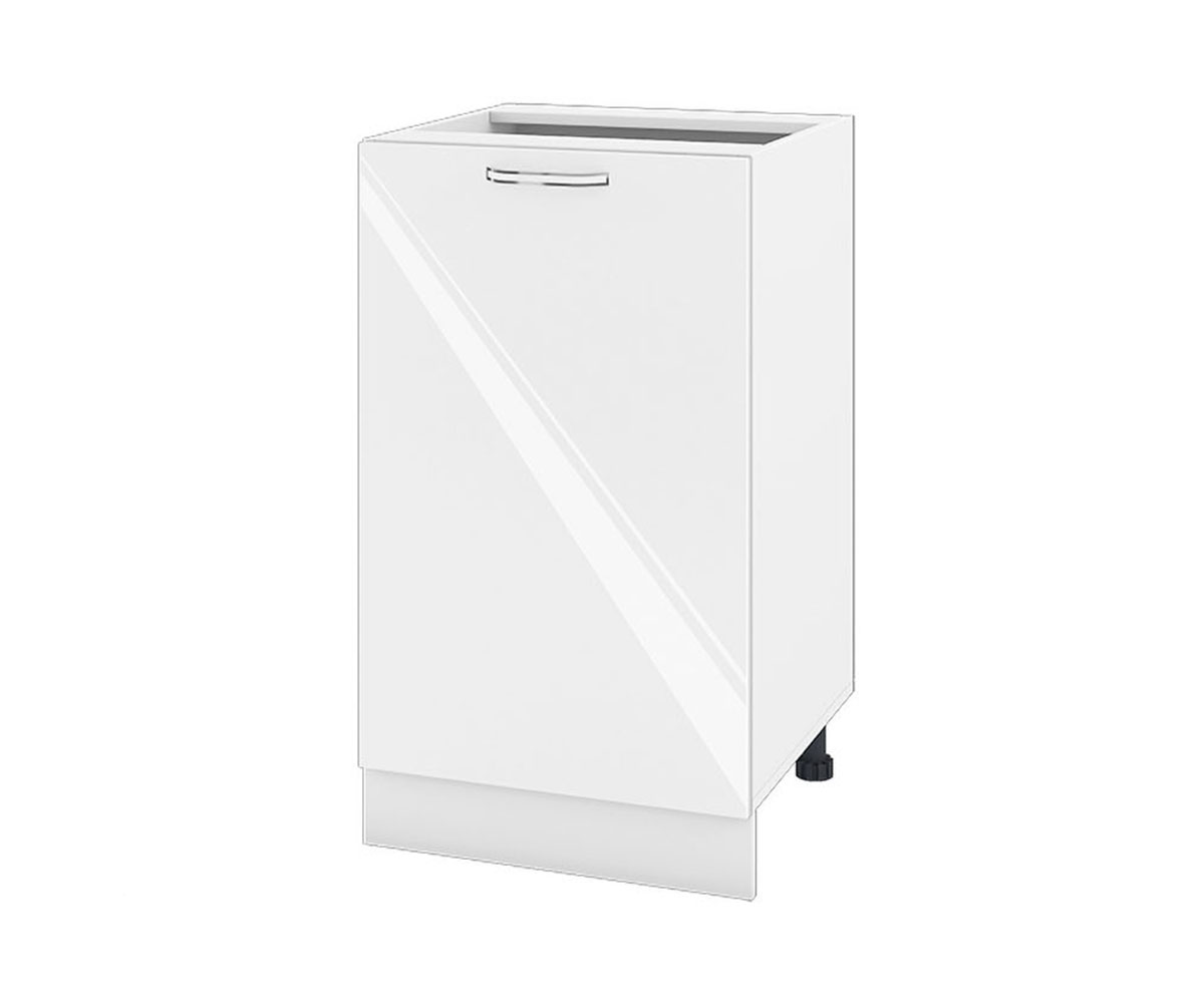 Долен кухненски шкаф Бяло гланц 05 - 43