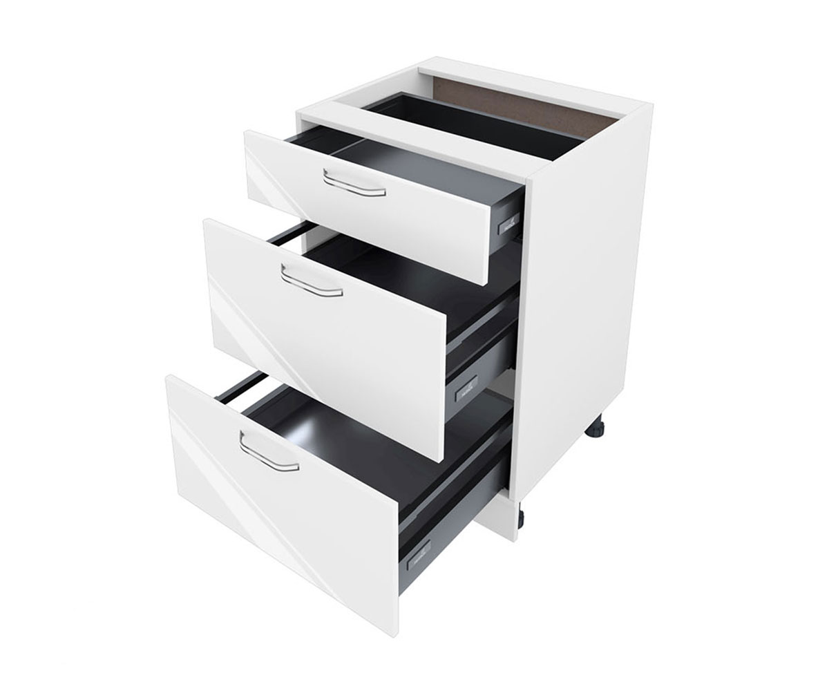 Долен кухненски шкаф Бяло гланц 05 - 54