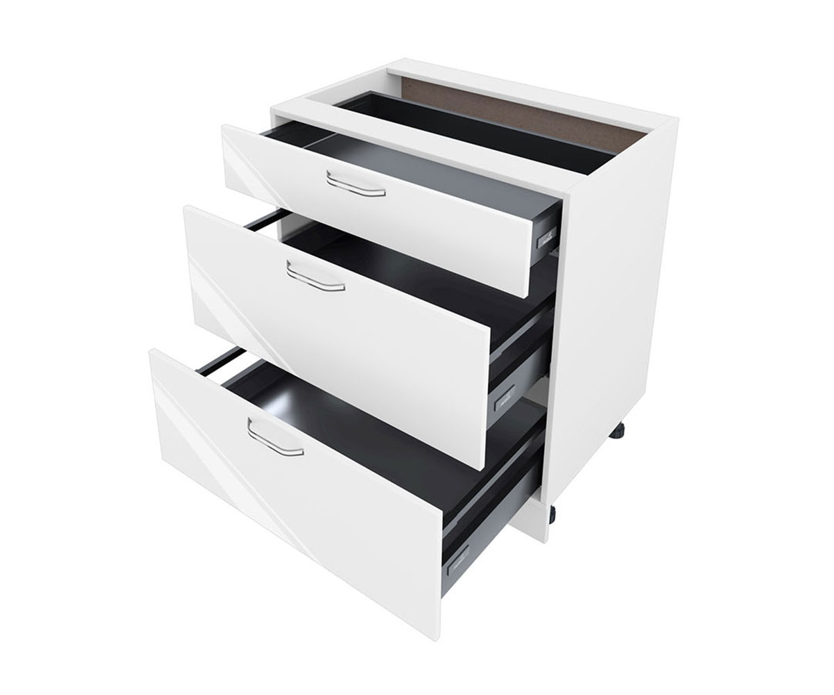 Долен кухненски шкаф Бяло гланц 05 - 55