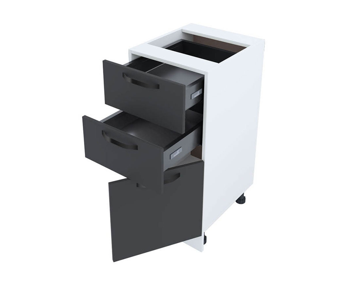 Долен кухненски шкаф Карбон мат 11-53