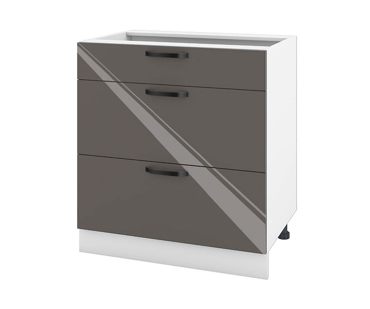 Долен кухненски шкаф Антрацит гланц 05-120