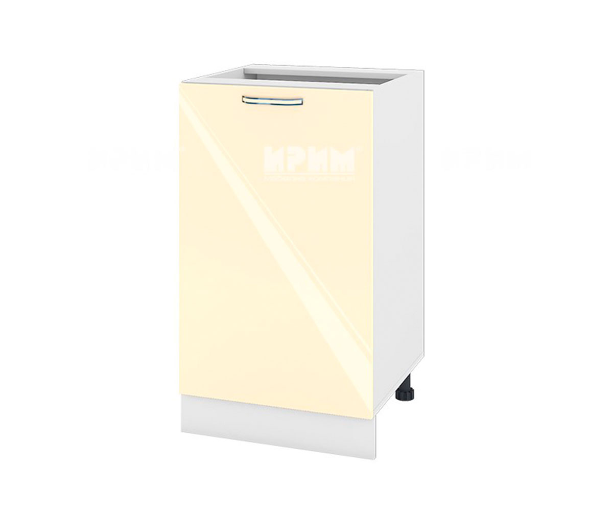 Долен кухненски шкаф Бежово гланц 05-43