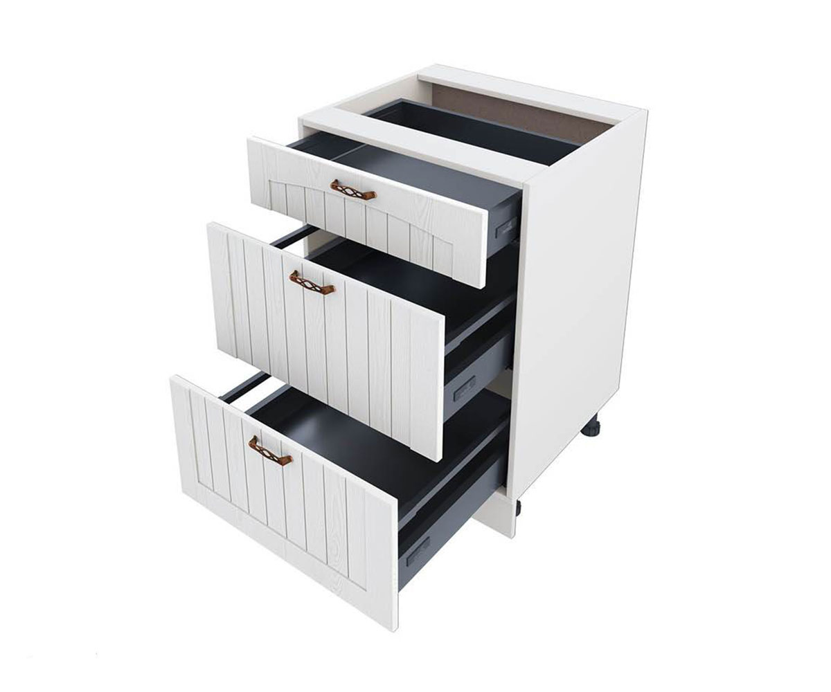 Долен кухненски шкаф Бяло фладер 04-54