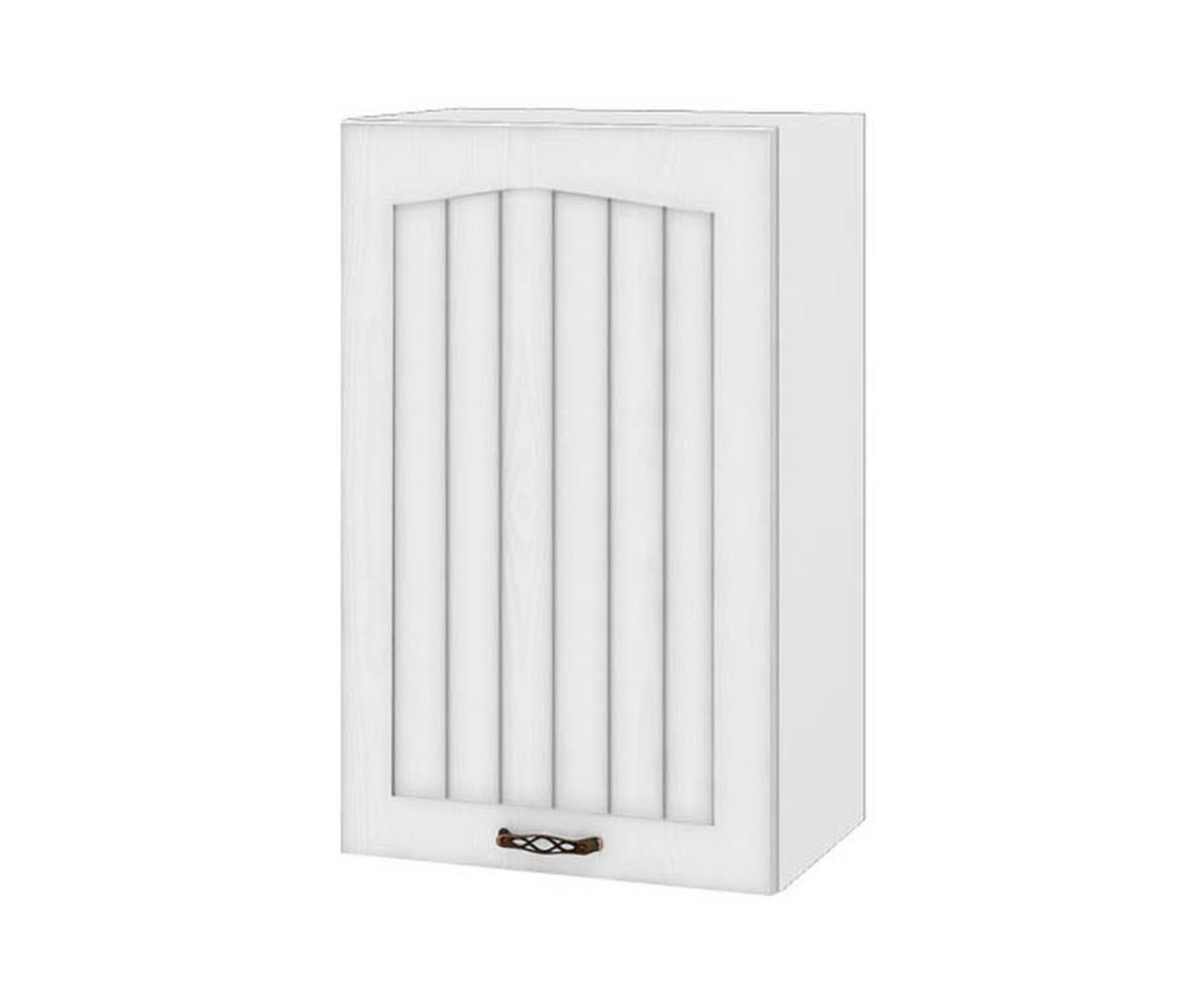 Горен кухненски шкаф Бяло фладер 04-56 ляв