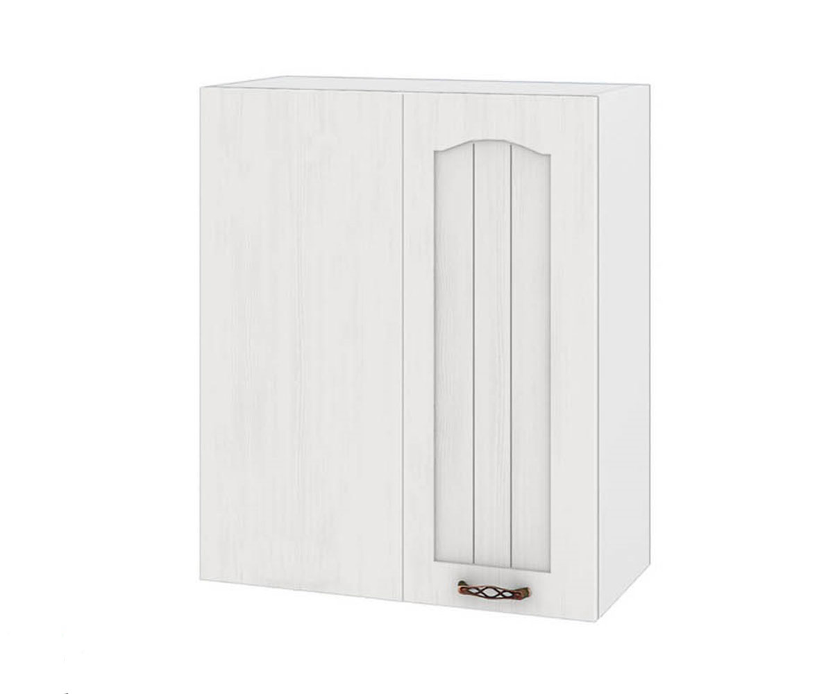 Горен кухненски шкаф Бяло фладер 04-67 ляв