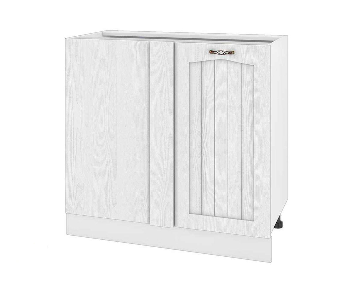Долен кухненски шкаф Бяло фладер 04-92 ляв