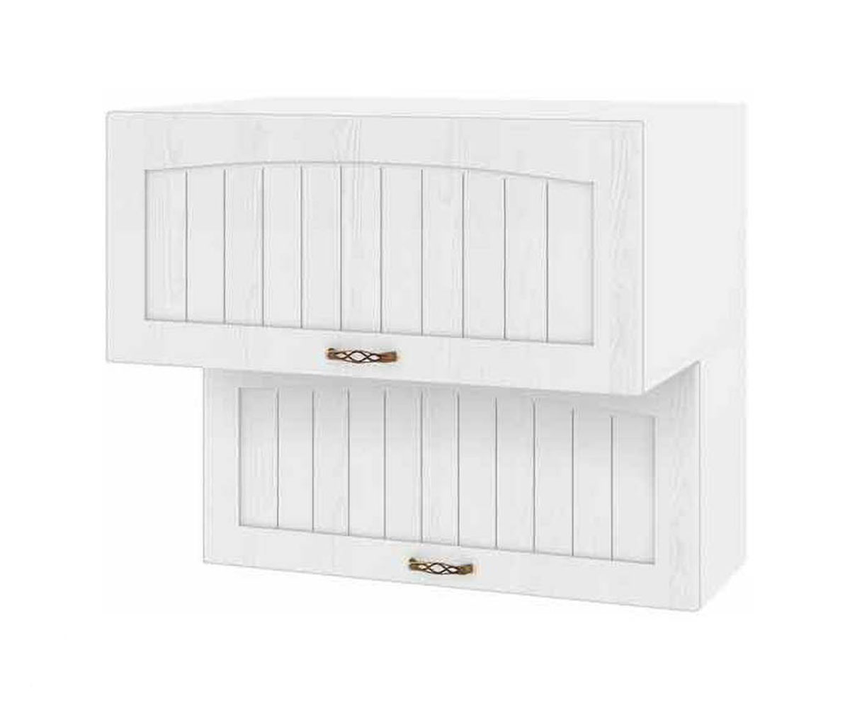 Горен кухненски шкаф Бяло фладер 04-107