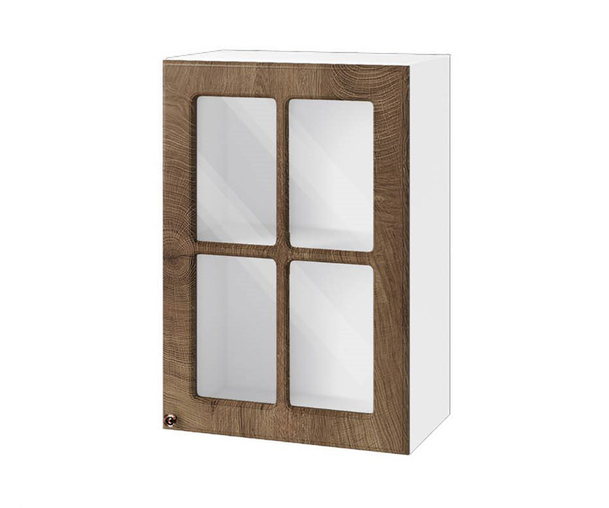 Кухненски шкаф витрина Дъб натурал 06-118